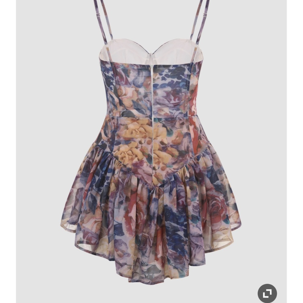 Cider Multicolor Floral Printed Cami Dress